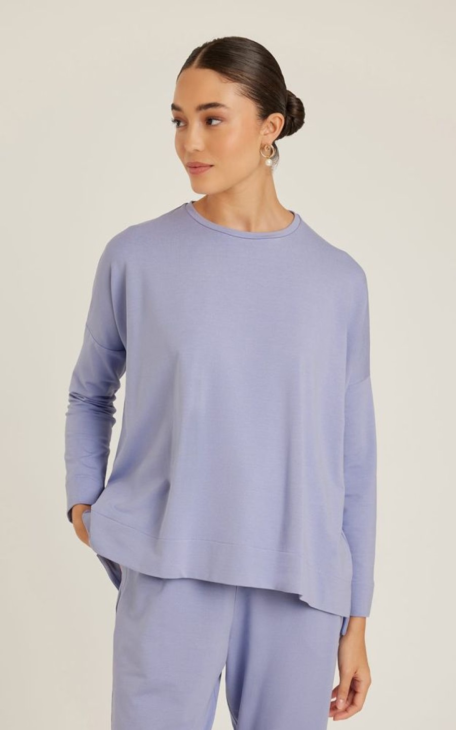 Roupas Lenny Niemeyer | Blusa Moletinho Manga Longa Hortensia