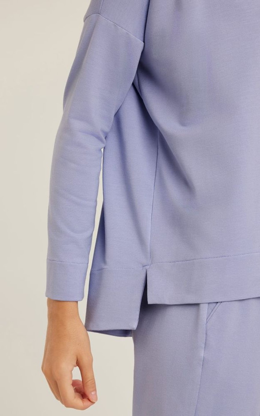 Roupas Lenny Niemeyer | Blusa Moletinho Manga Longa Hortensia