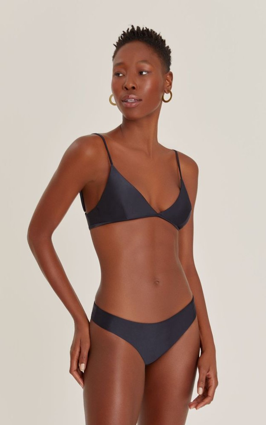 Biowear Lenny Niemeyer | Sutia Triangulo Fixo Preto E Calca Athletic Midi Preto