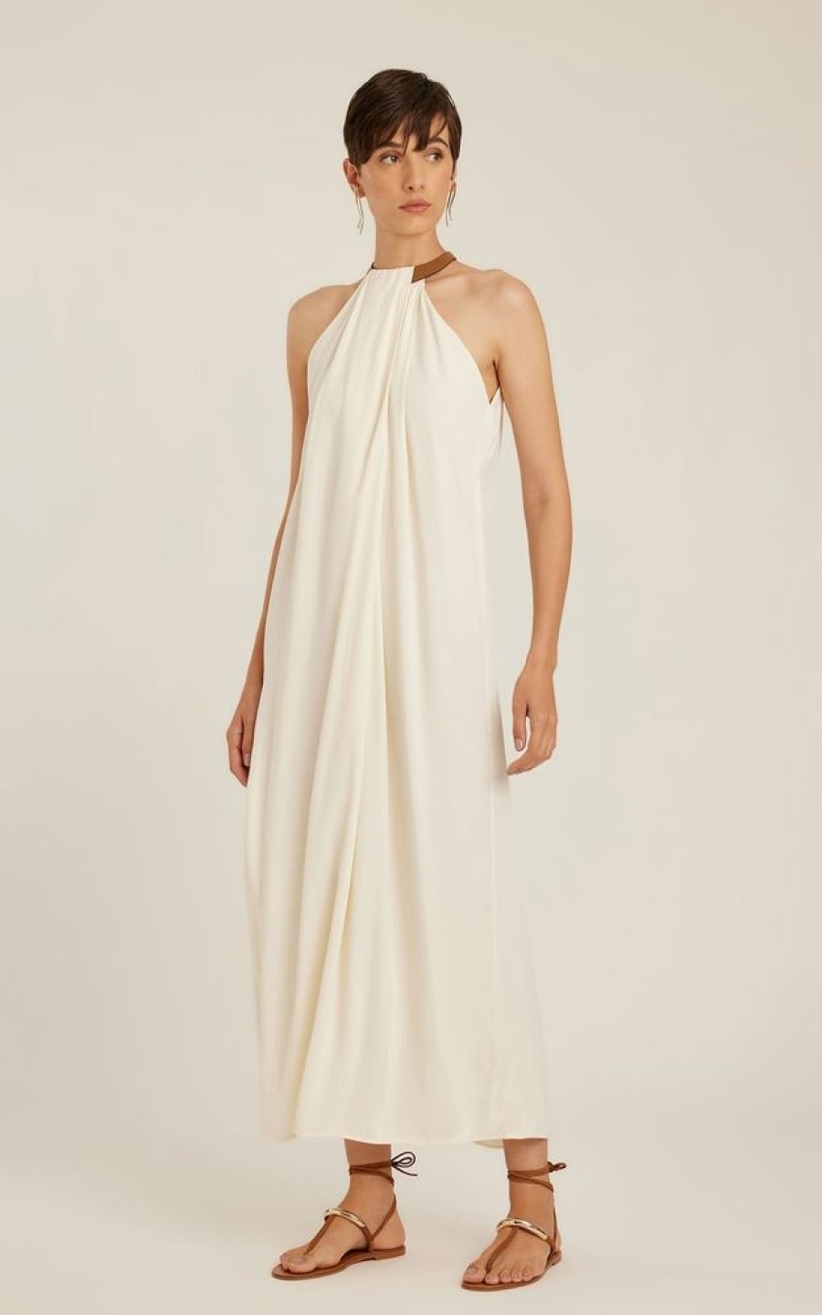 Roupas Lenny Niemeyer | Vestido Coleira Off White