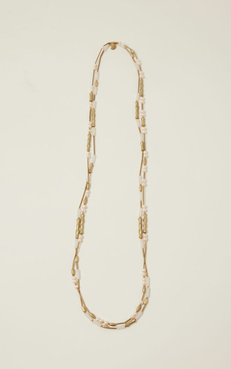 Acessorios Lenny Niemeyer | Colar Duo Longo Perola Off White