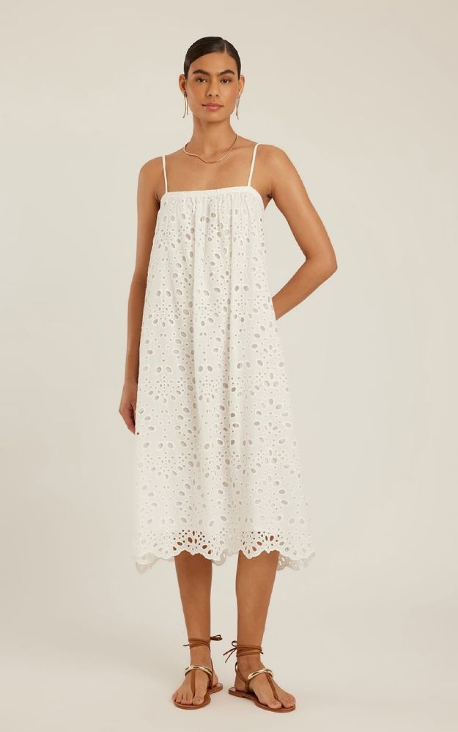 Roupas Lenny Niemeyer | Vestido Alca Laise Off White