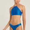 Biquinis Lenny Niemeyer | Sutia Alto Corrente Recycled Safira E Calca Athletic Midi Recycled Safira