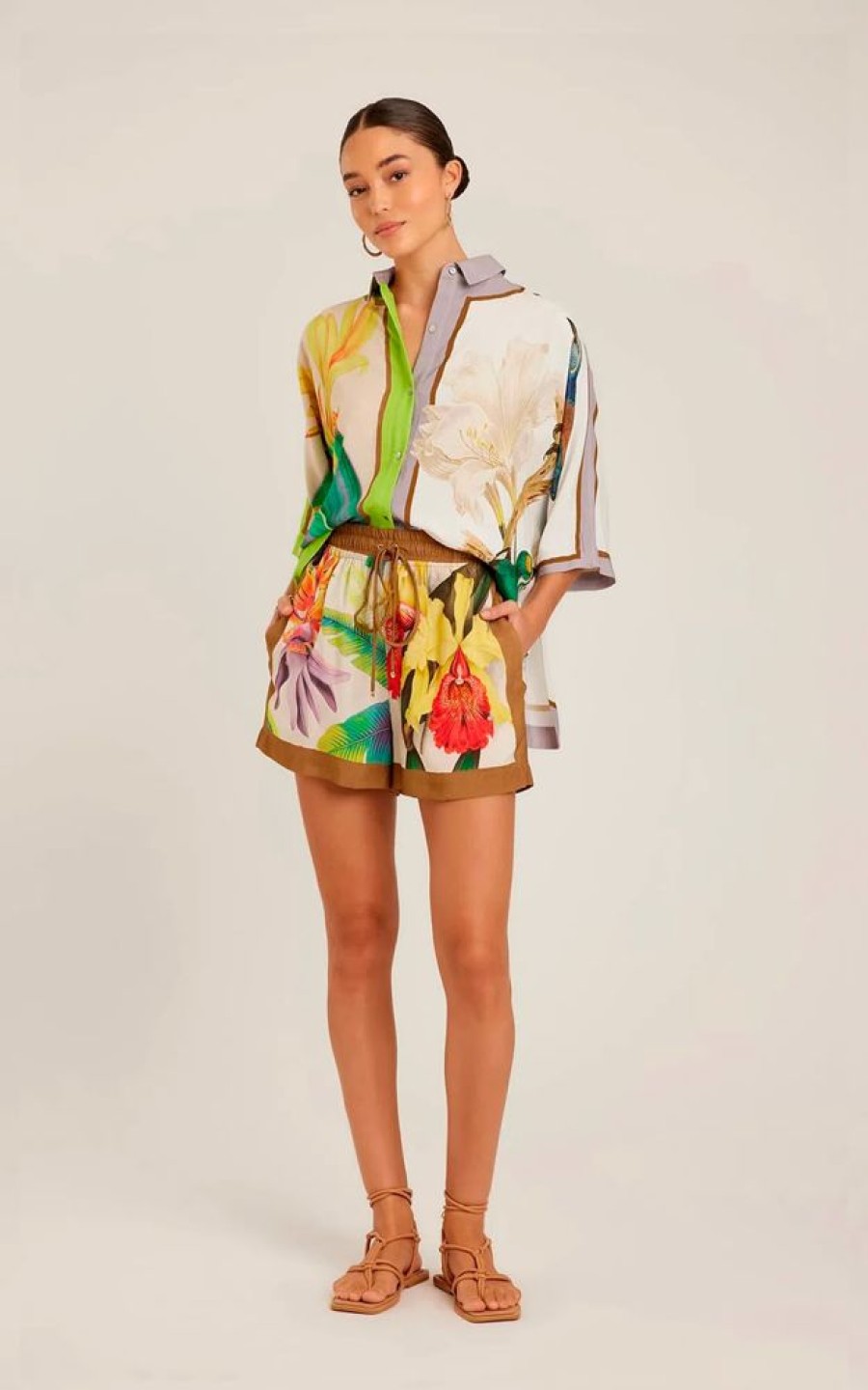Roupas Lenny Niemeyer | Short Cos Elastico Carres