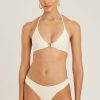Biquinis Lenny Niemeyer | Sutia Alongado Colmeia Off White E Calca Athletic Midi Off White