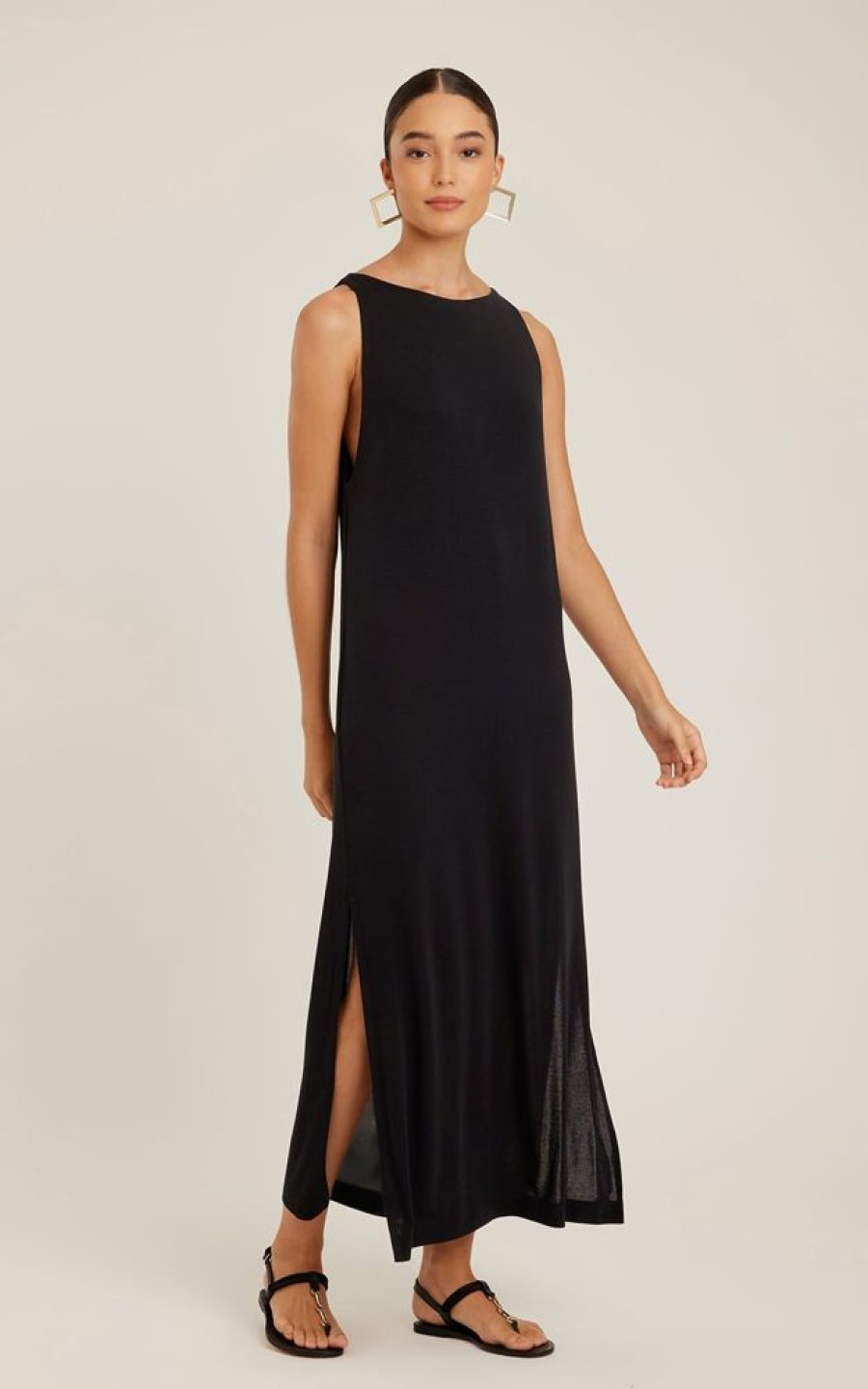 Roupas Lenny Niemeyer | Saida Reta Cropped Preto