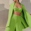 Roupas Lenny Niemeyer | Calca Pantalona Cropped Lime