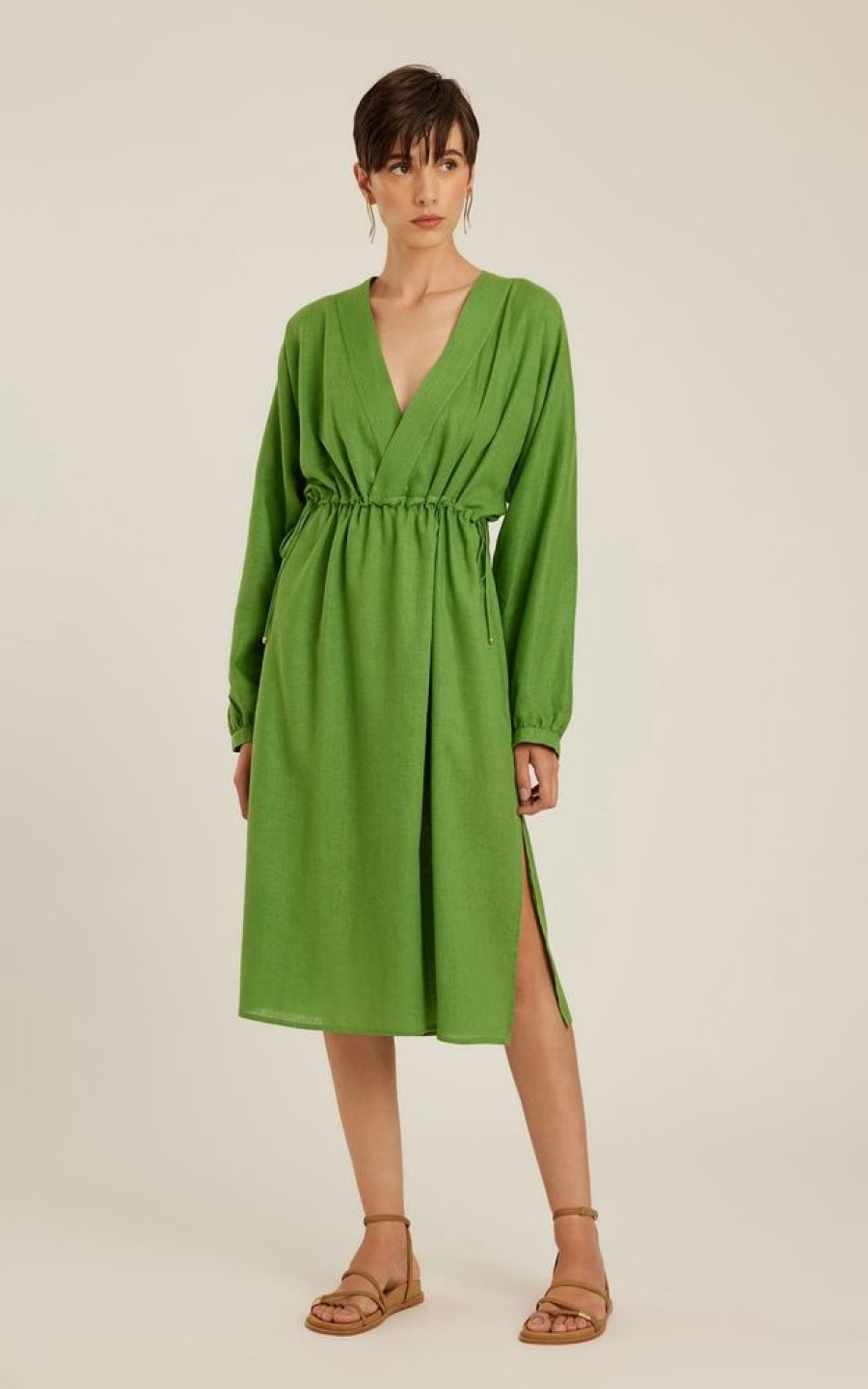 Roupas Lenny Niemeyer | Saida Decote Transpassado Matcha