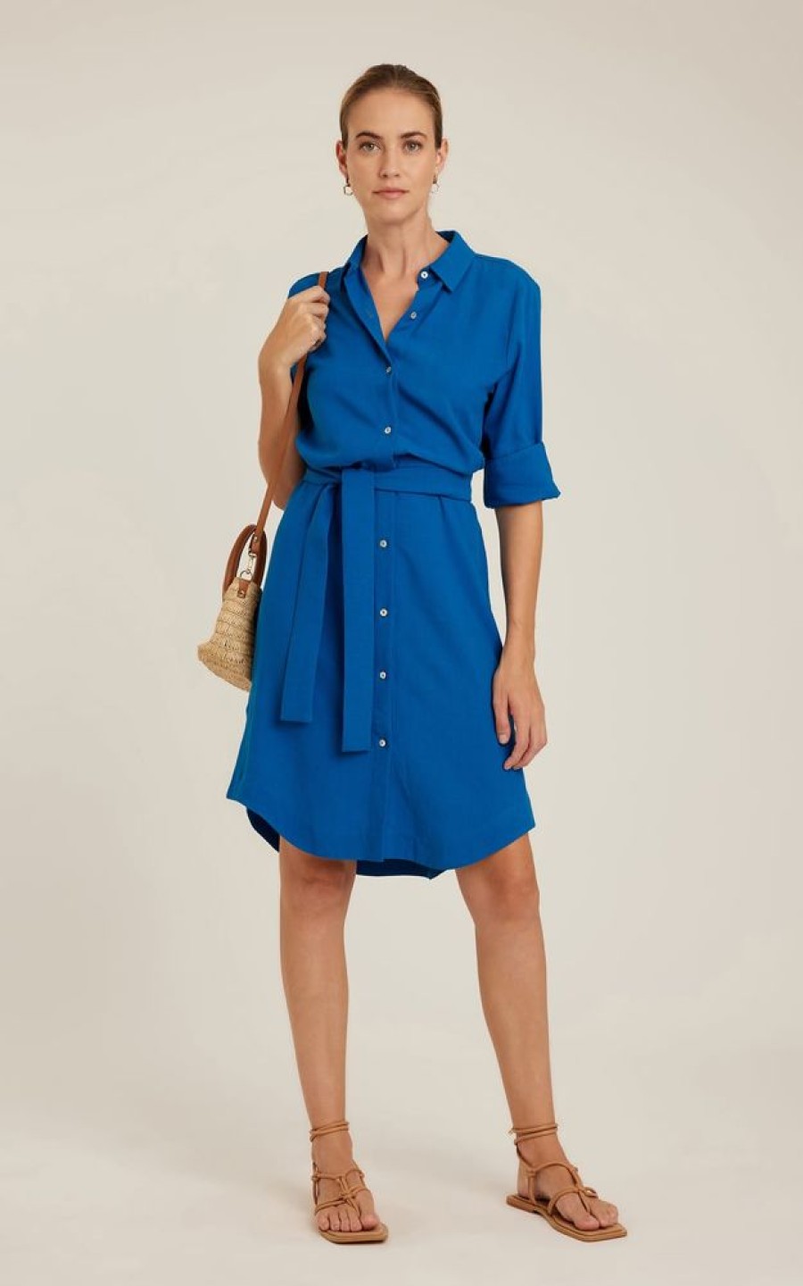 Roupas Lenny Niemeyer | Chemisier Barra Arredondada Safira