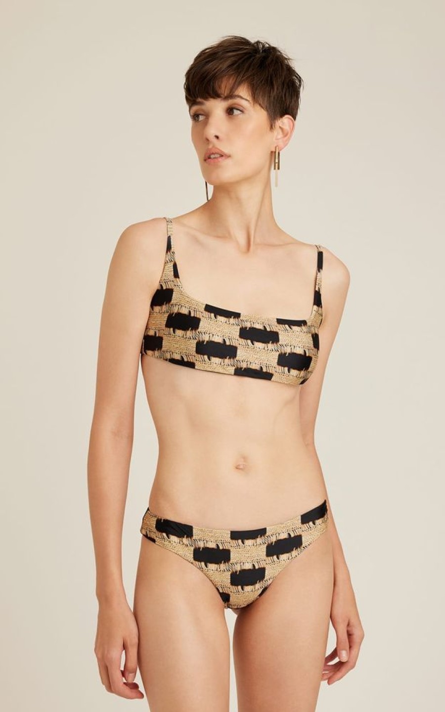 Biquinis Lenny Niemeyer | Top Camiseta Recycled Burity E Calca Athletic Midi Recycled Burity