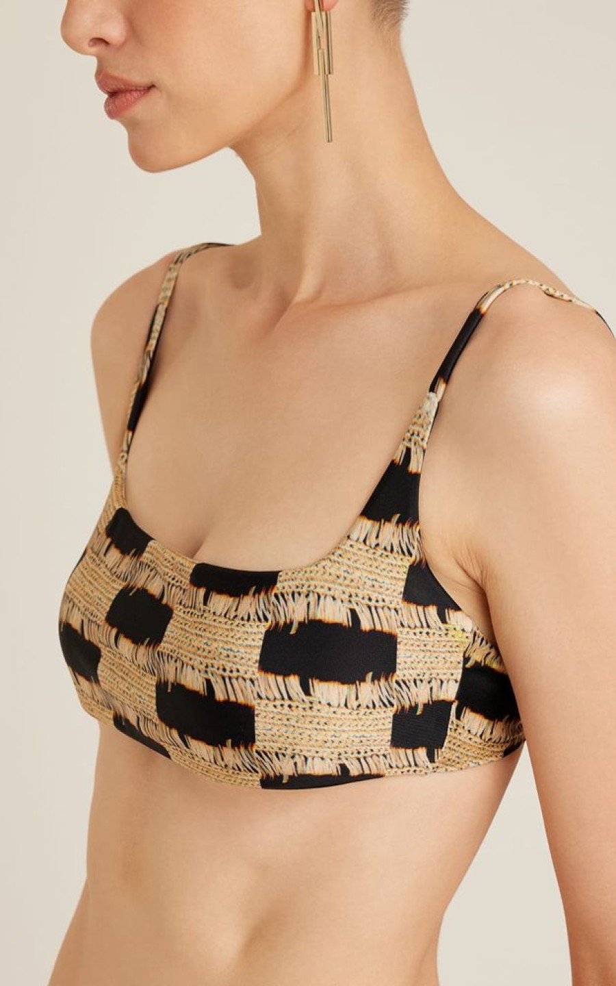 Biquinis Lenny Niemeyer | Top Camiseta Recycled Burity E Calca Athletic Midi Recycled Burity
