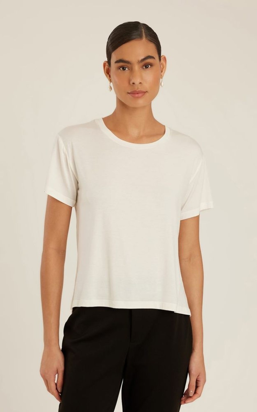 Biowear Lenny Niemeyer | Blusa Modal Quadri Off White